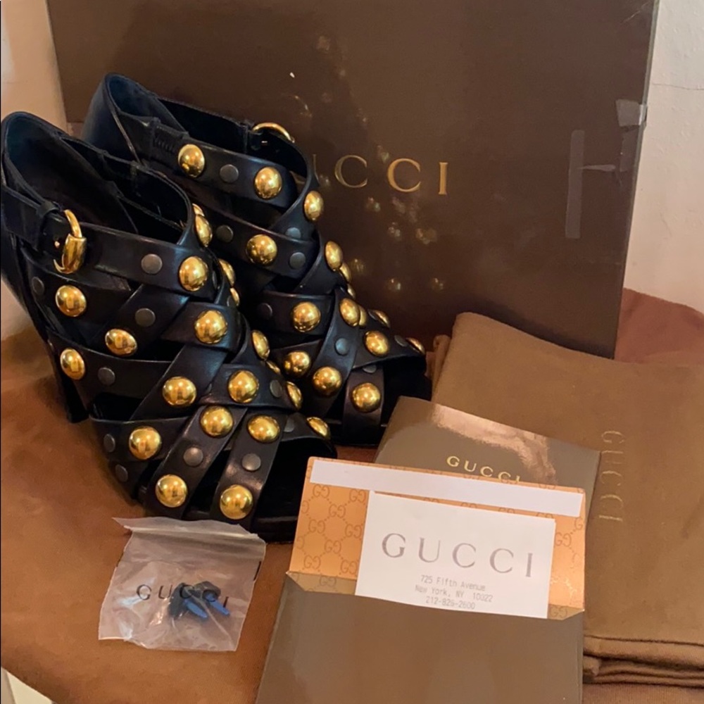Gucci Gladiator Style Booties Hysteria Collection - Picture 13 of 13